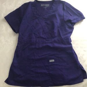 Purple scrub top